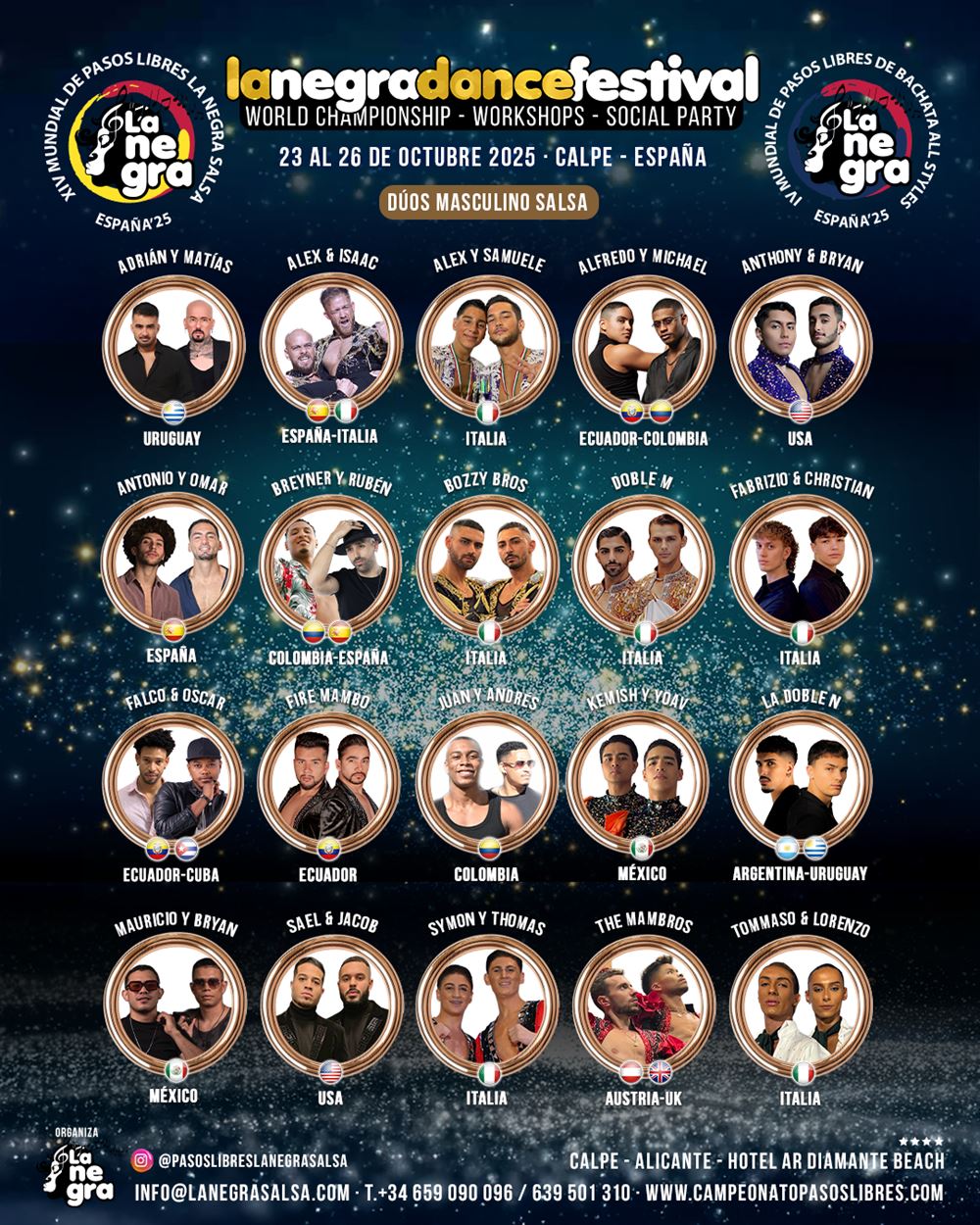 Dúos Masculinos salsa
